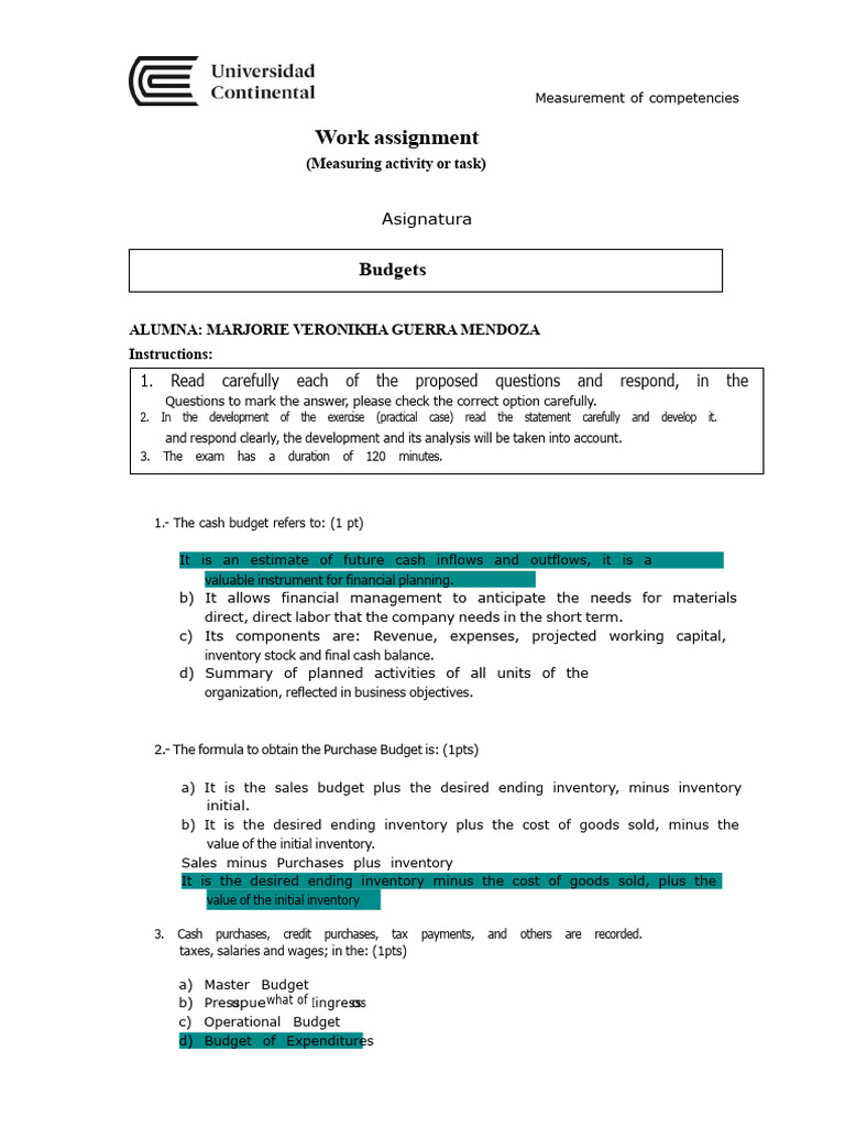 Pa3 Budgets | PDF | Expense | Budget