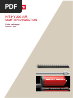 Résines d'injection HIT-HY 200 : Guide technique | PDF | Béton ...