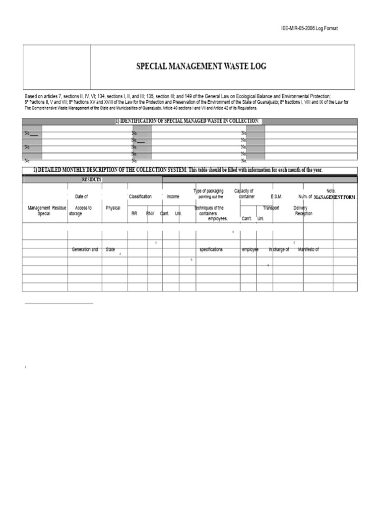 Iee-Mir-05-2006 Log Format | PDF | Waste | Pollution