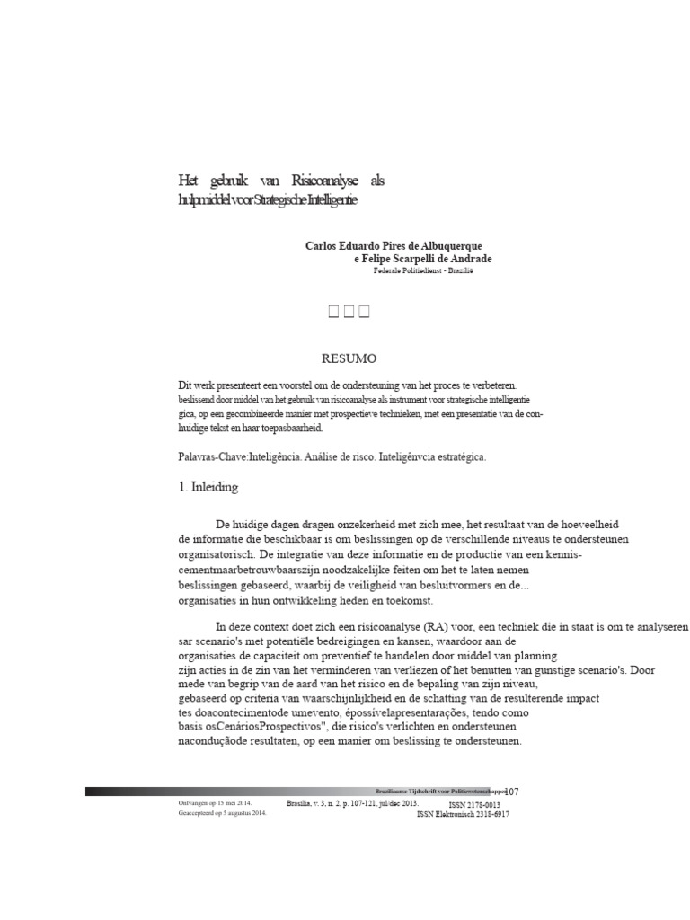 Risicoanalyse PDF | PDF