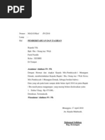 Surat Tunggakan Spp