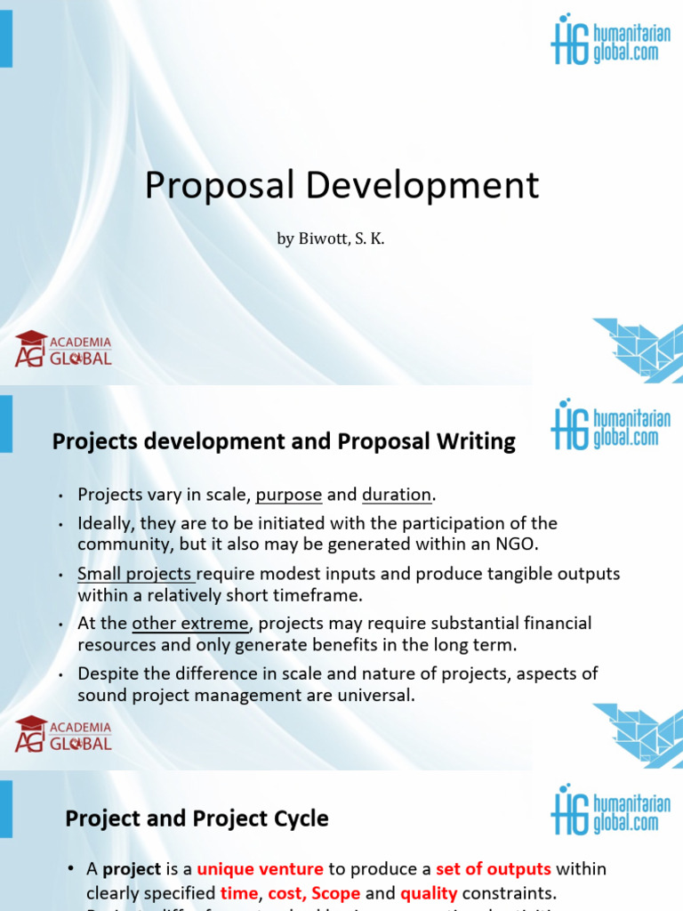 Notes Proposal Writing SB 240828 | PDF | Project Management | Business