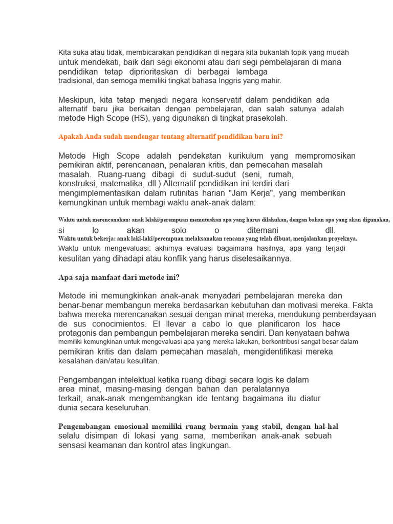 High Scope | PDF