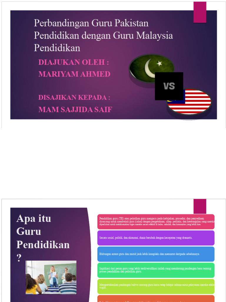 Perbandingan Pendidikan Guru Pakistan-Malaysia | PDF