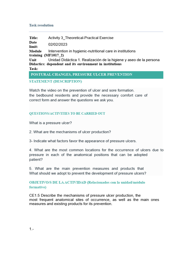 Practical Case 3 | PDF | Wound | Diseases And Disorders