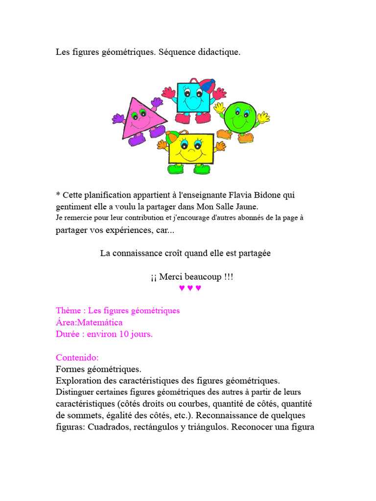 Séquence sur les figures géométriques | PDF