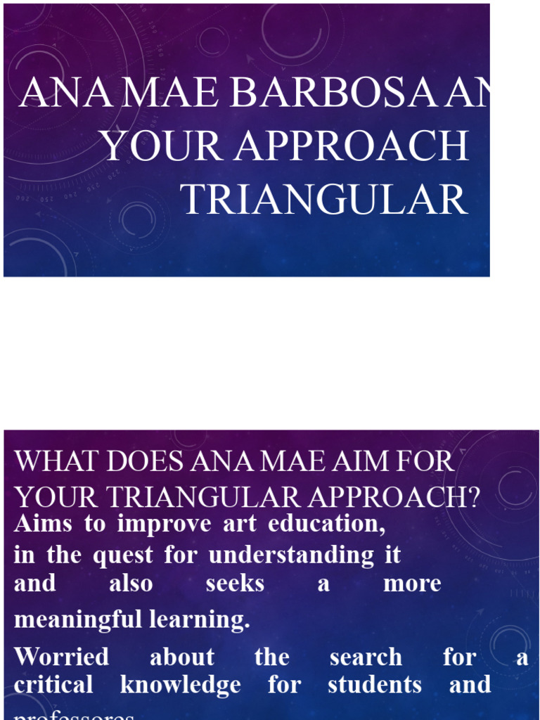 Triangular Approach to Art Education | PDF