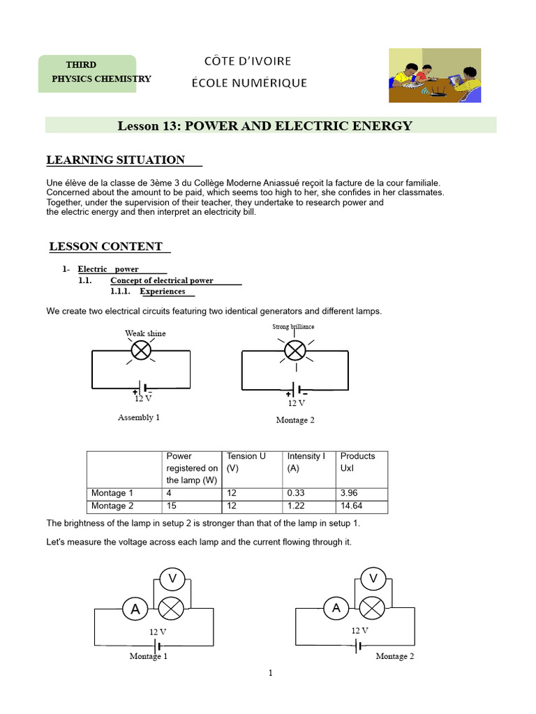 Understanding Power and Electric Energy | PDF | Electric Power | Voltage