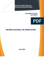 SISTEMA DE ORIENTACIÓN PARA LA EDUCACIÓN UNIVERSITARIA II