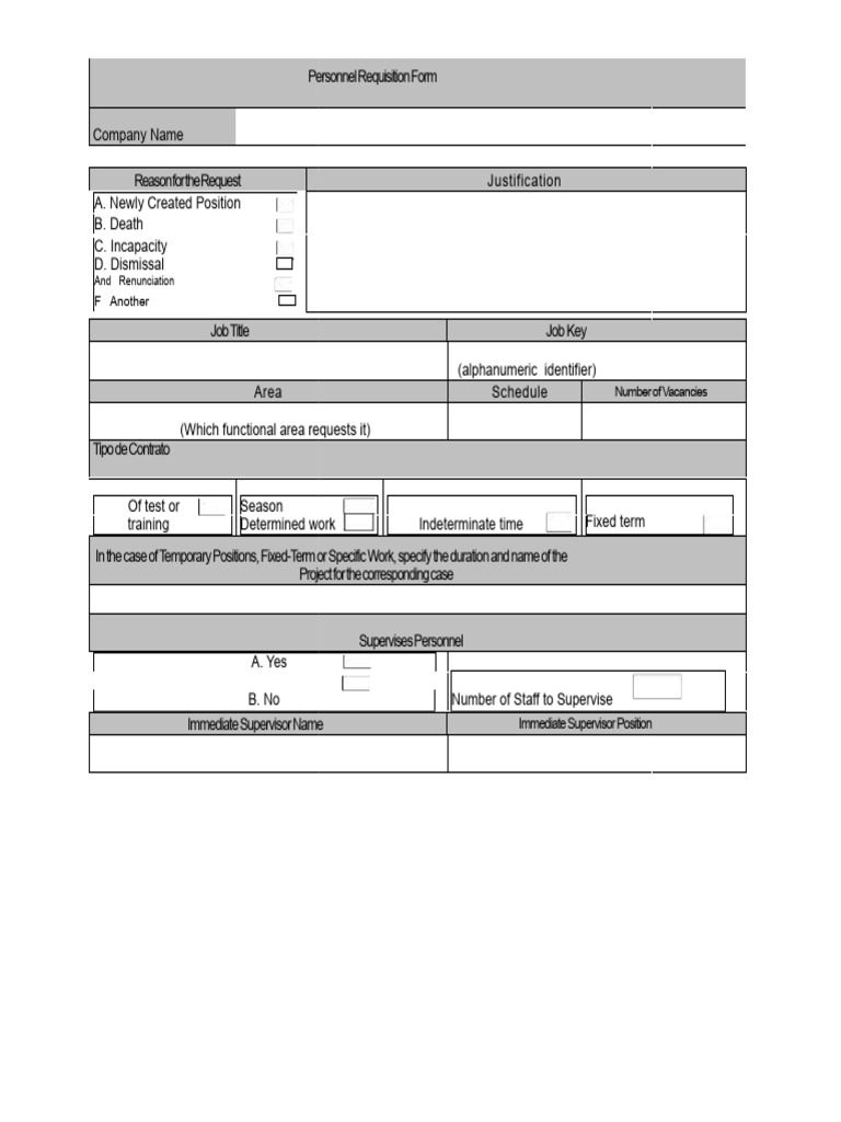 Example of Staff Requisition | PDF | Business