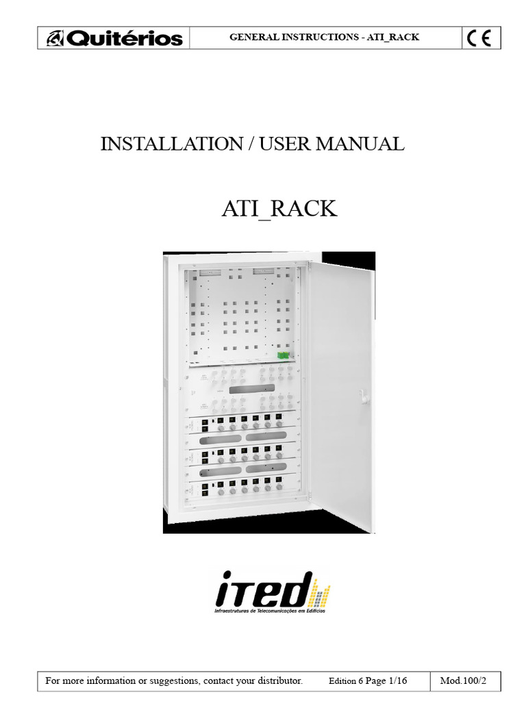 ATI_RACK Installation User Manual | PDF | Electrical Connector ...