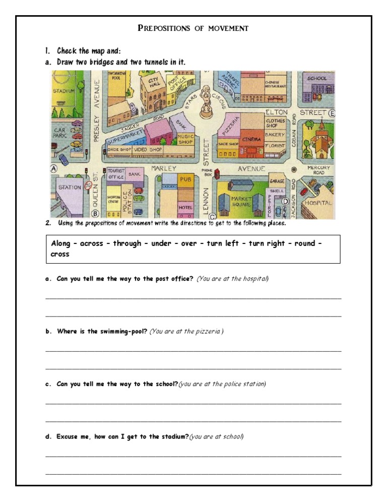 Prepositions of Movement