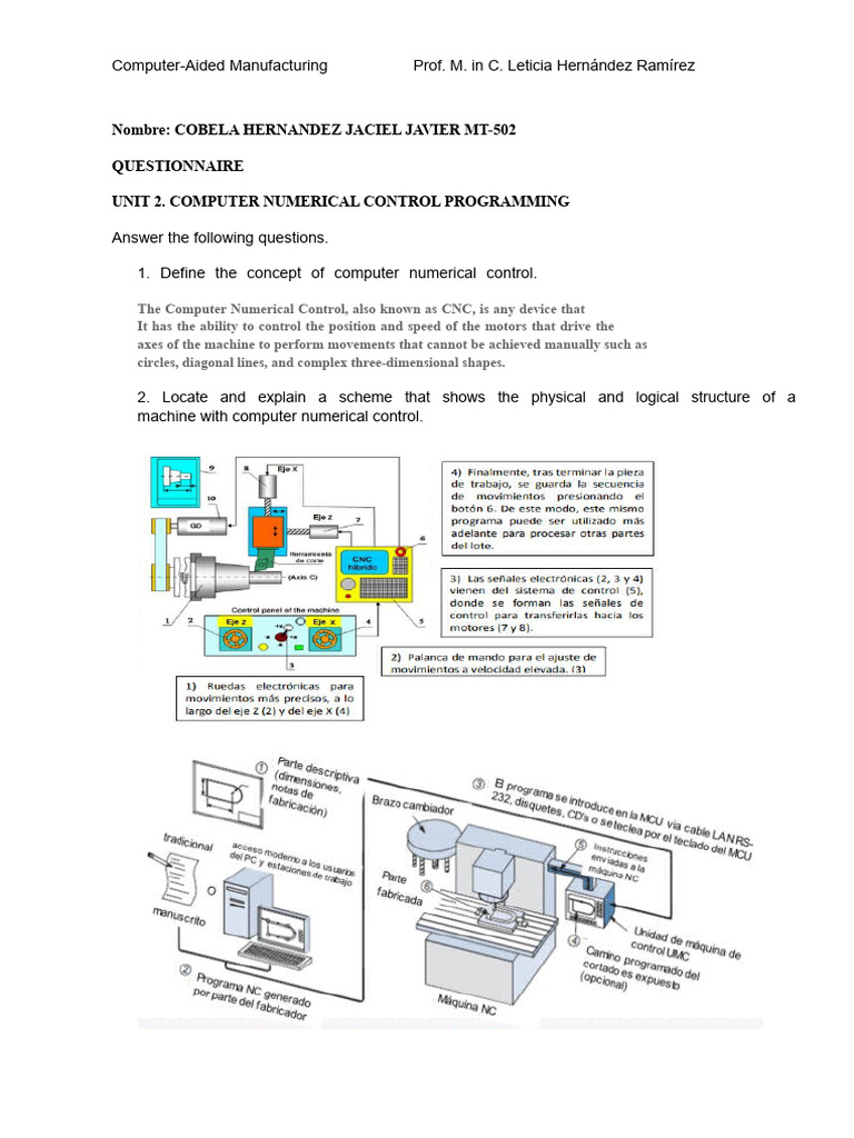 Questionnaire 2 CNC Concepts | PDF