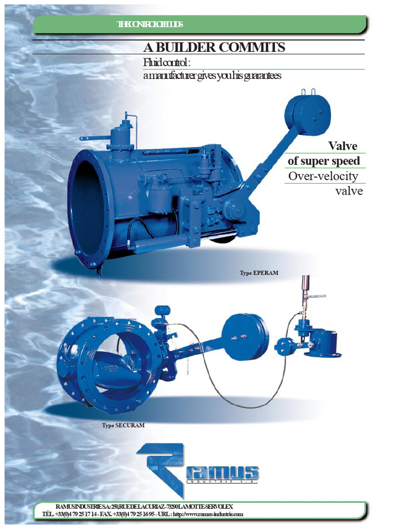 Overspeed Valve Solutions by Ramus Industrie | PDF | Valve | Flood