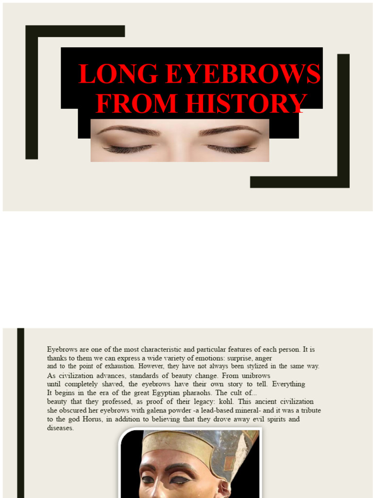 Evolution of Eyebrow Trends Through History | PDF