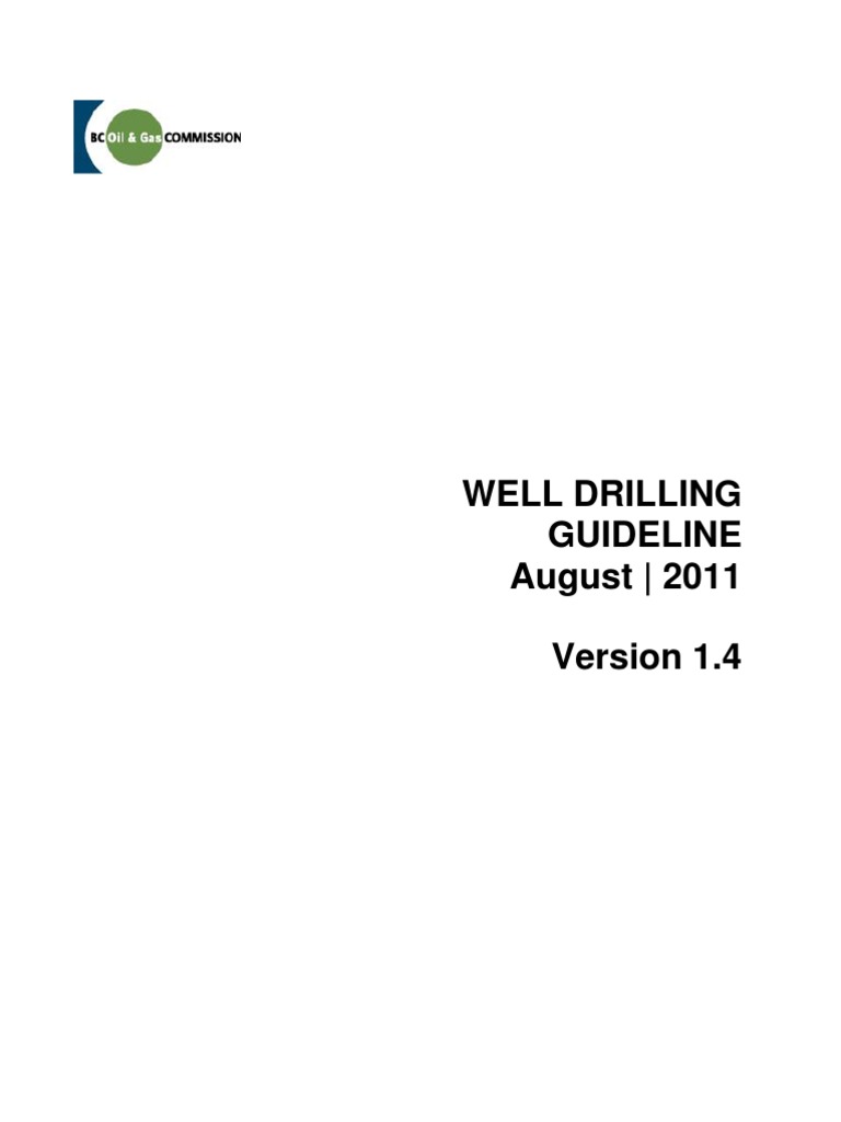 Well Drilling Guideline | PDF | Blowout (Well Drilling) | Casing (Borehole)