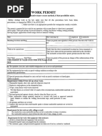 Hot Work Permit Template and Checklist | PDF | Fires | Occupational ...