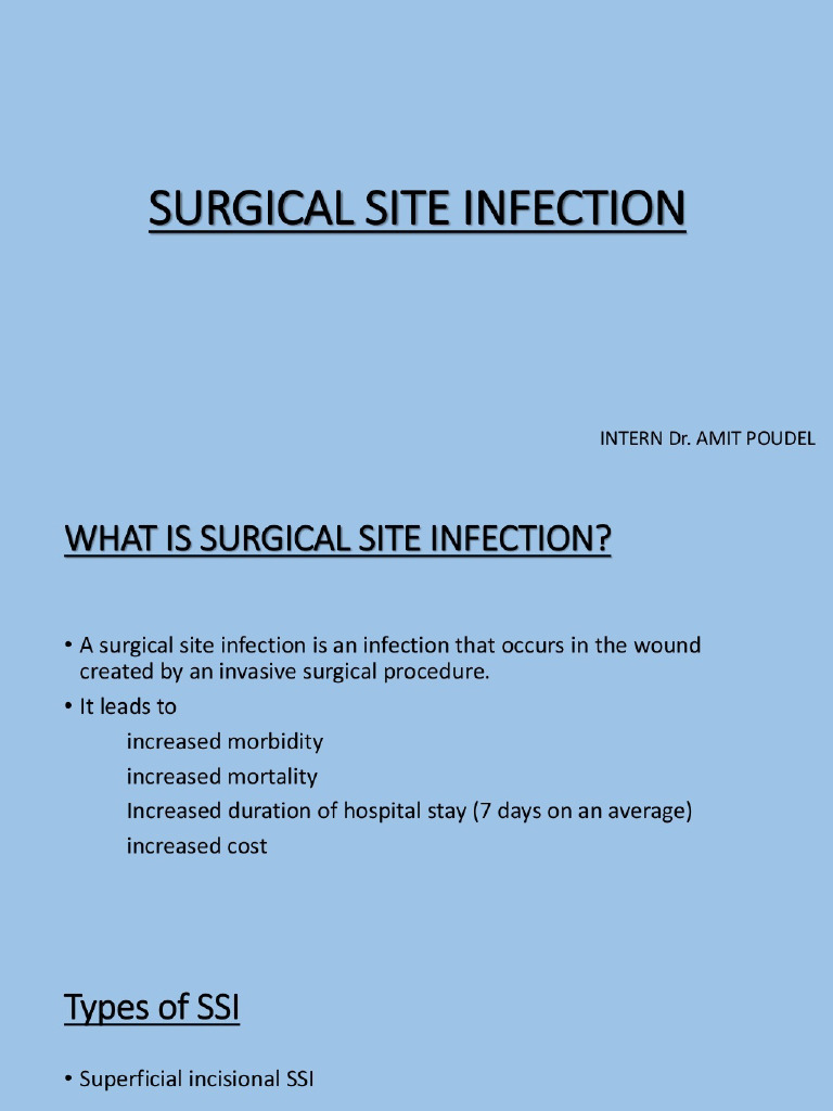 PDF Surgical Site Infection Compress | PDF