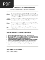 Jason Wolfe's ATLS Trauma Moulage Page: (Thoughts On The Management of The Multiply Injured Patient)