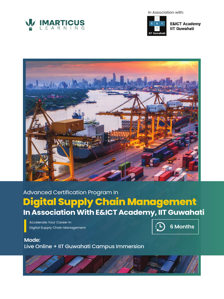 IIT G Academy DSCM Brochure | PDF | Supply Chain Management | Supply Chain