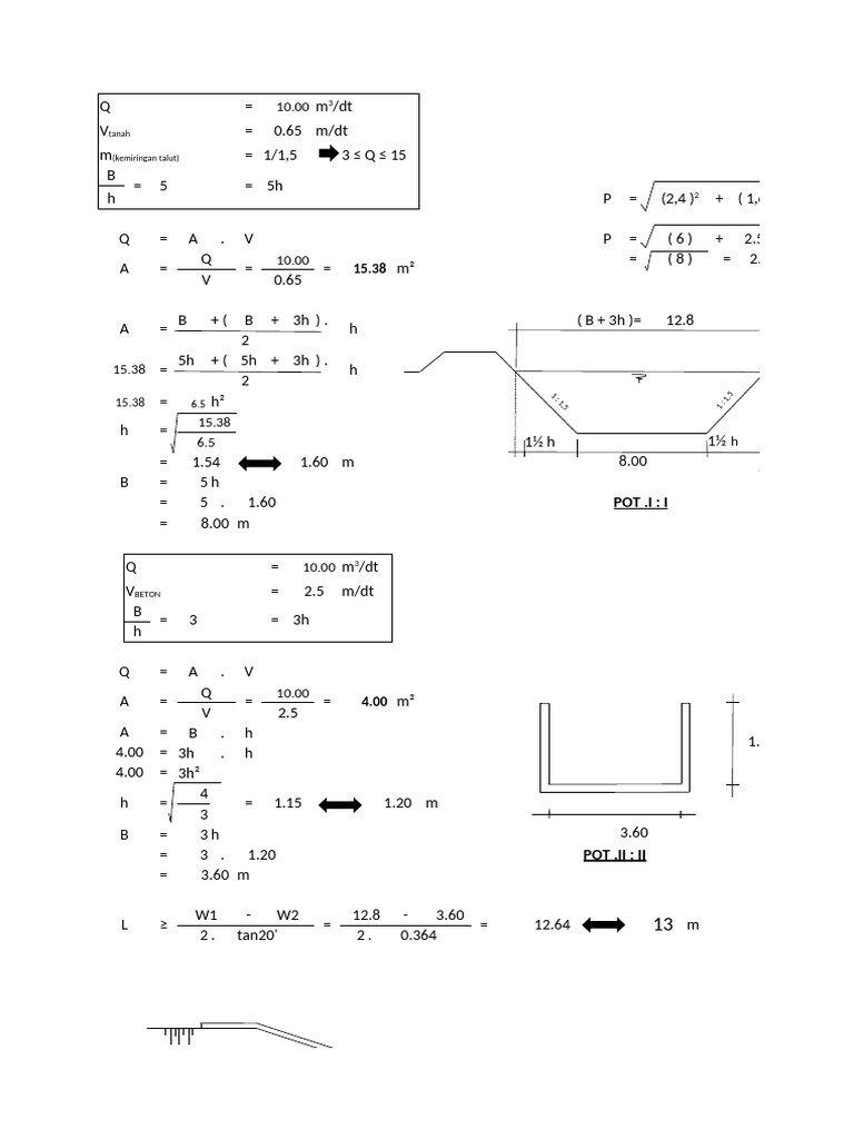 Fluid Dynamics Calculations and Formulas | PDF