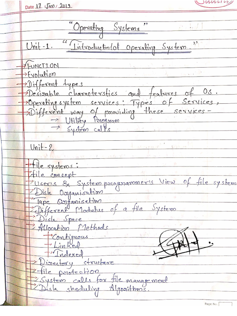 Complete Notes Os | PDF