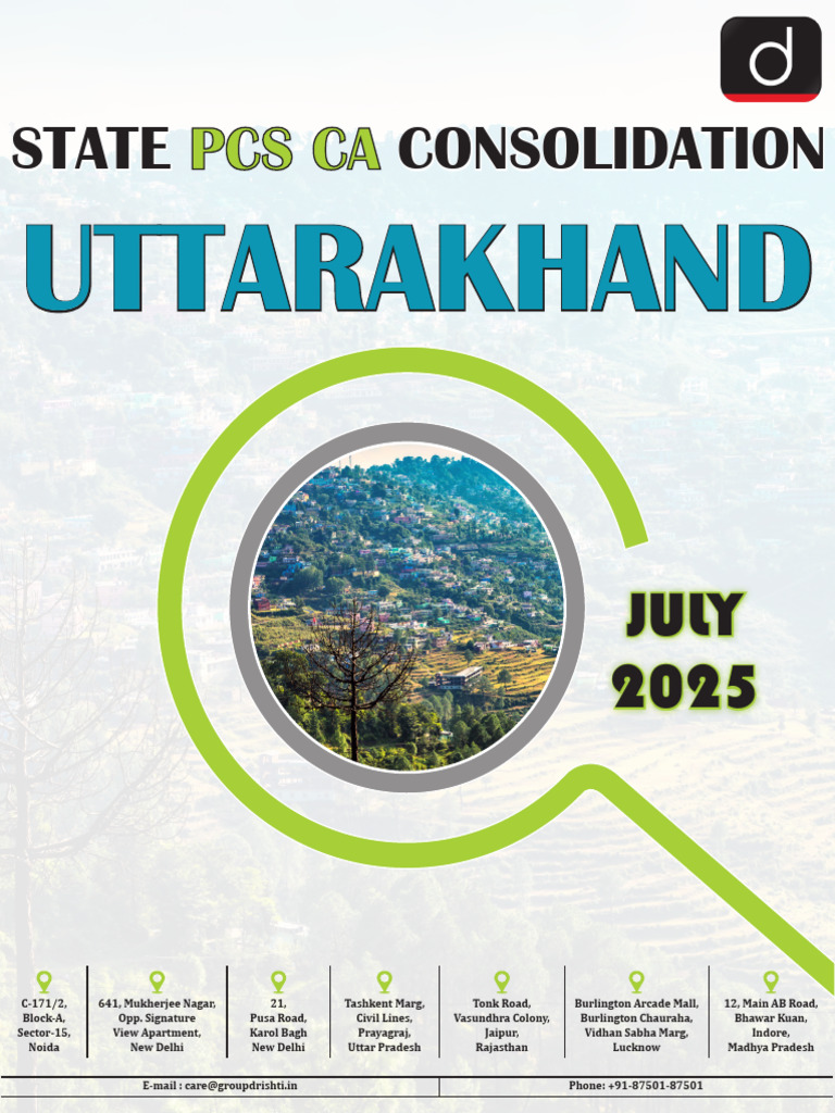 Uttarakhand Current Affairs July 2025 | PDF | Geothermal Energy ...