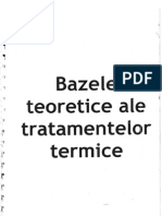 Bazele Teoretice Ale Tratamentelor Termice