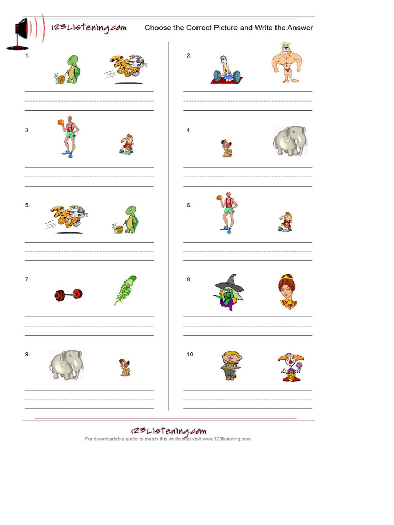 Worksheet Listening 1 | PDF