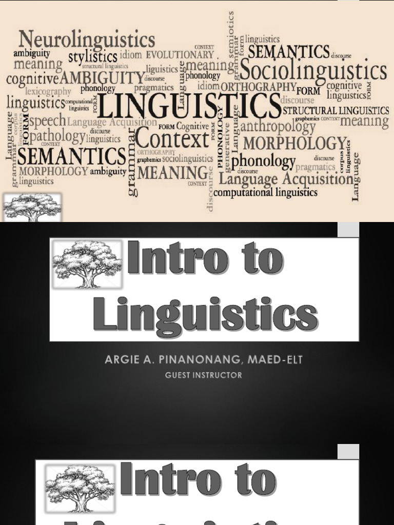 Intro to Linguistics Course Overview | PDF | Linguistics | Semantics