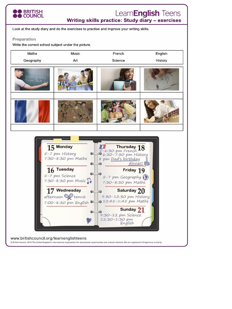Worksheet Writing | PDF