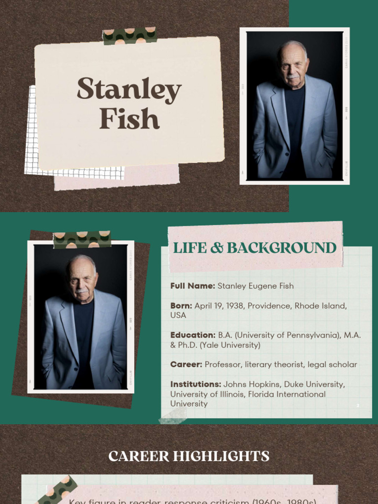 Stanley Fish: Reader-Response Critic | PDF | Liberal Arts Education ...
