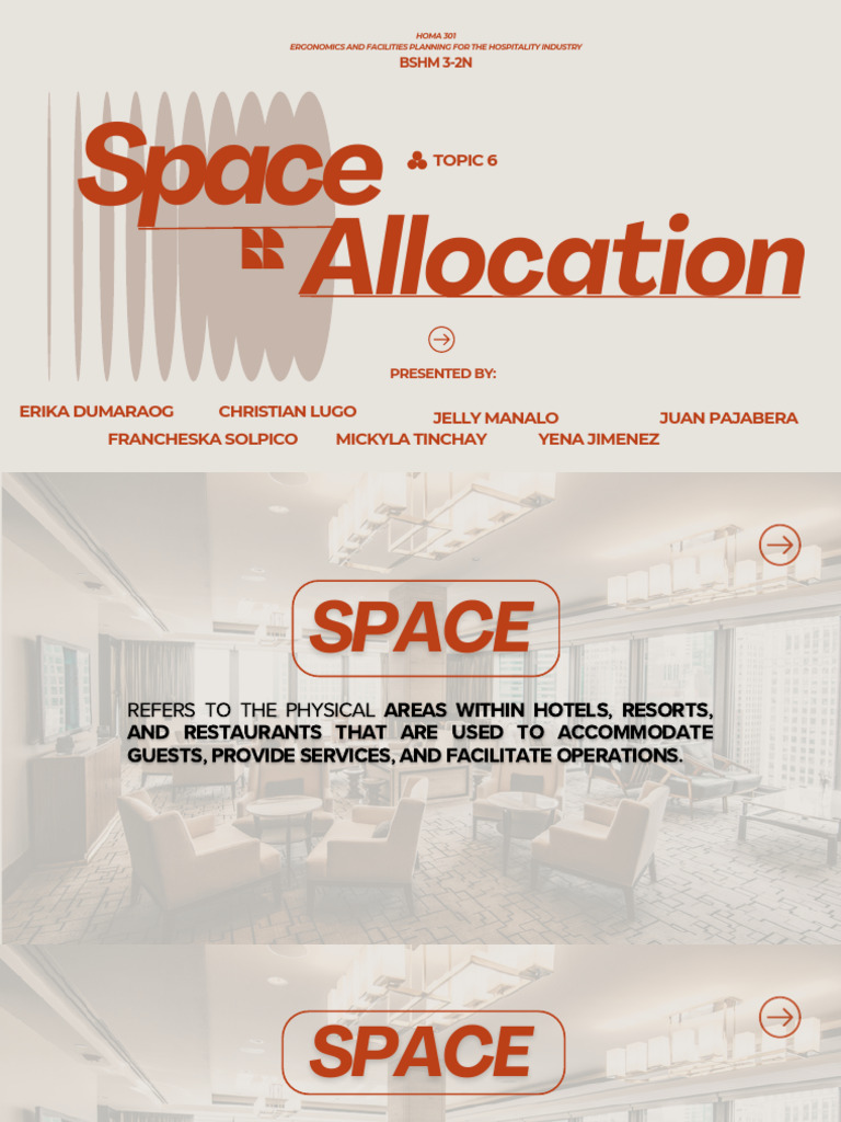 Space Allocation in Hospitality Design | PDF | Hotel | Restaurants