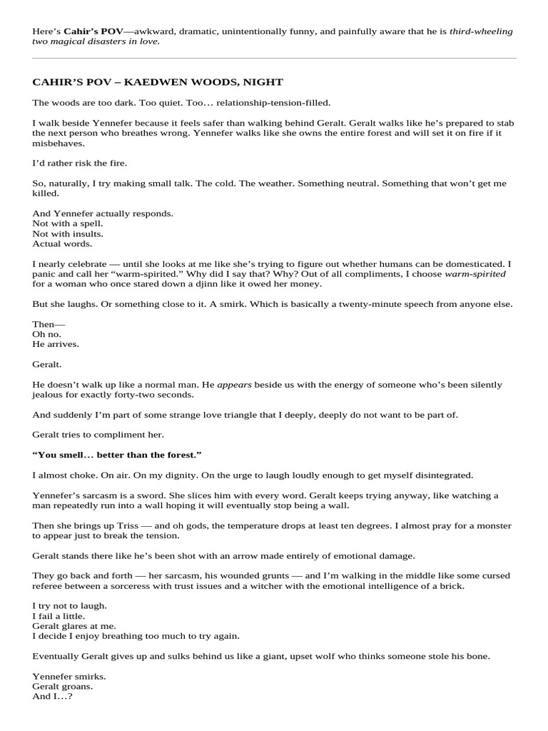 Cahir's POV | PDF