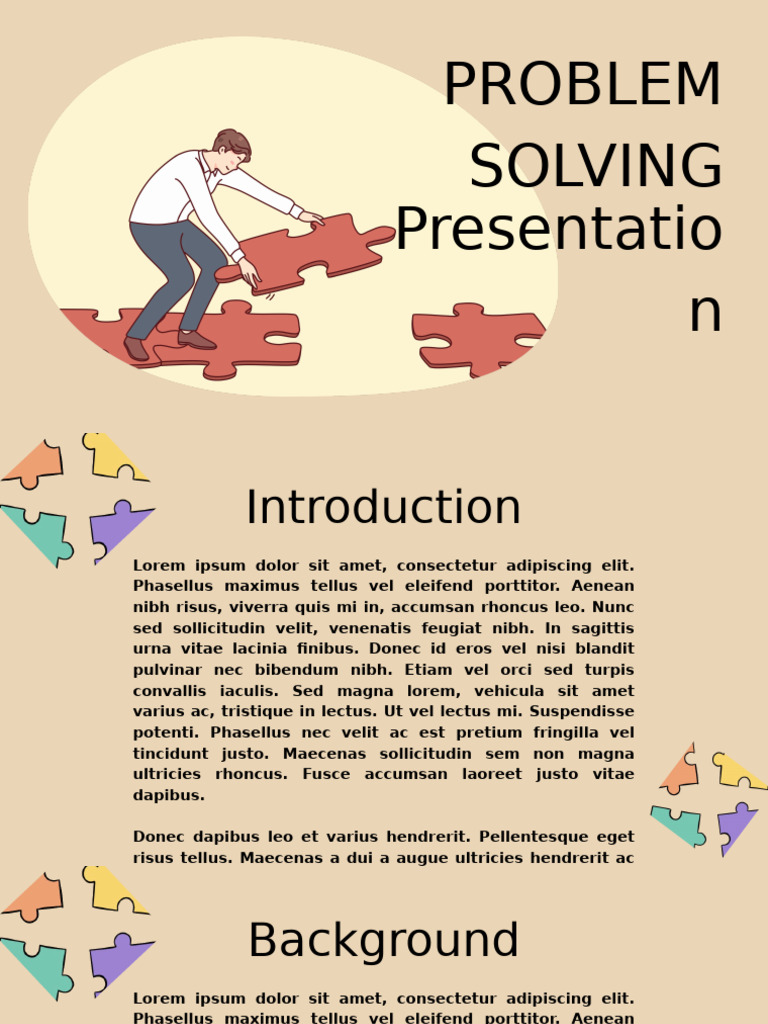 Problem Solving Presentation Guide | PDF