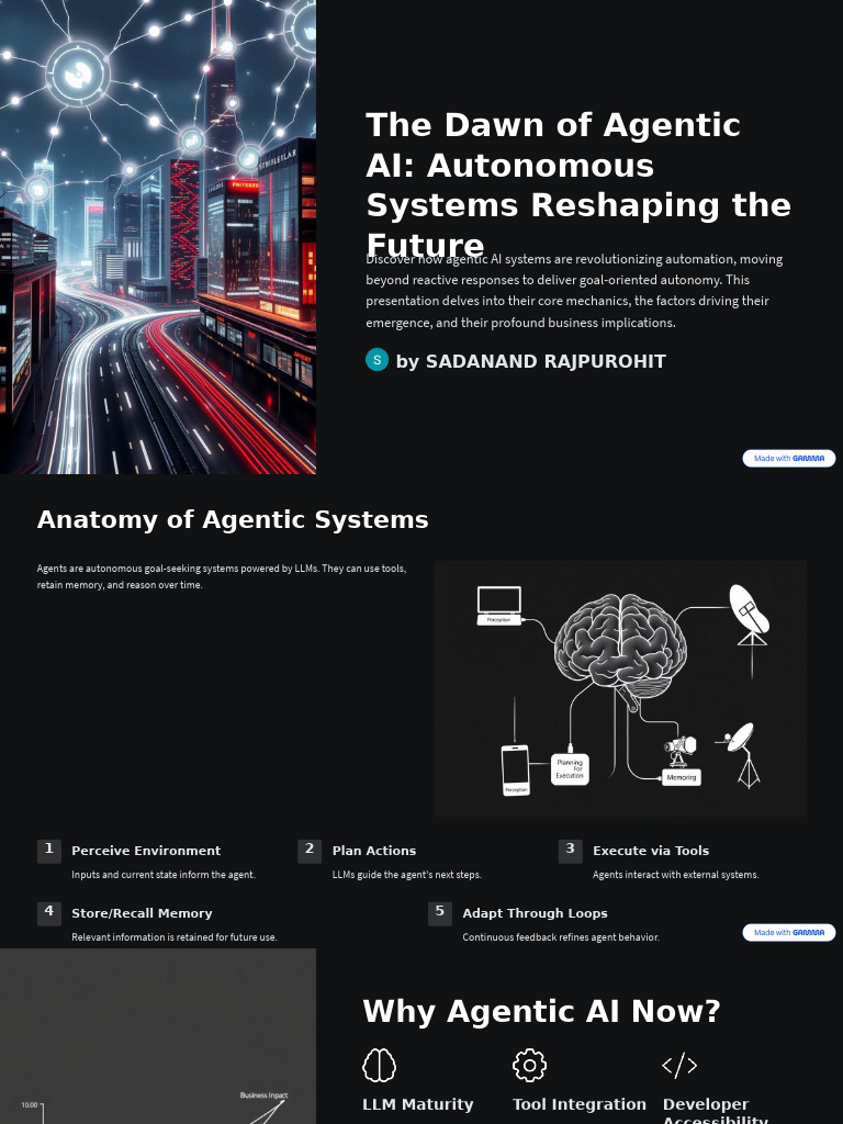 The Dawn of Agentic AI Autonomous Systems Reshaping The Future | PDF ...