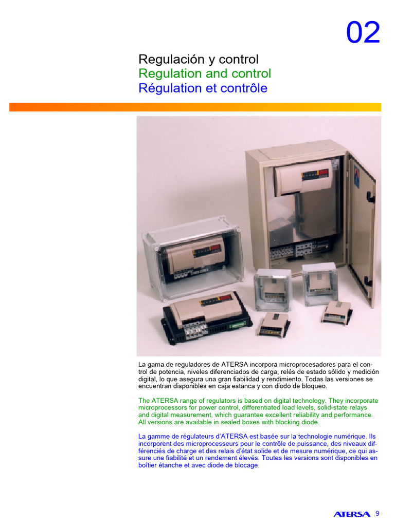 Régulateurs de charge ATERSA pour photovoltaïque | PDF | Électricité ...
