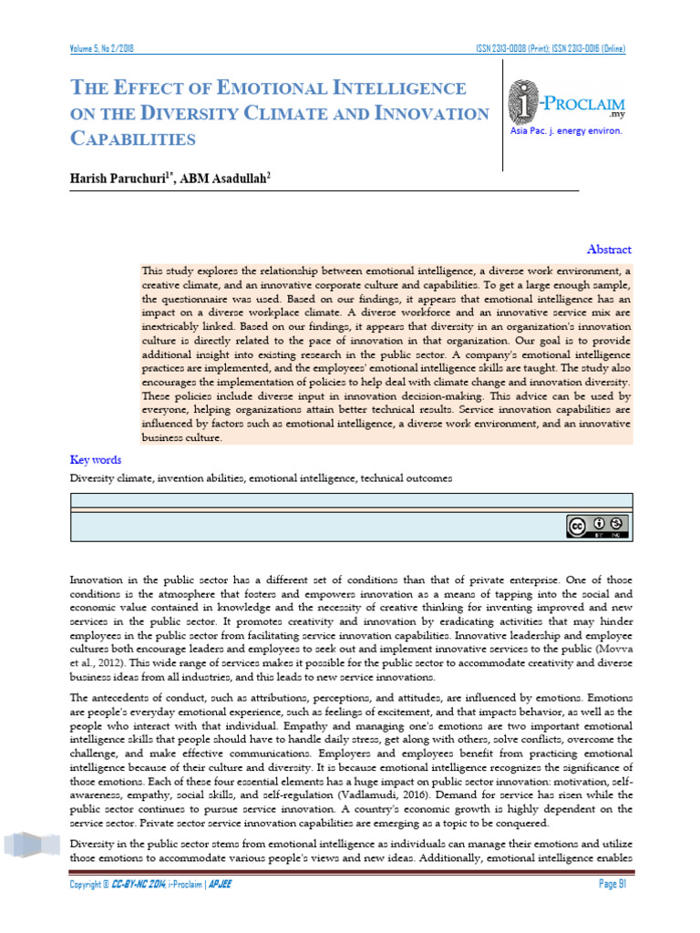 The Effect of Emotional Intelligence On The Divers | PDF | Leadership ...