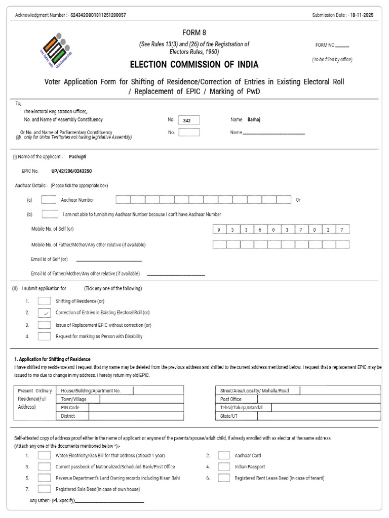 Signed S24 Form 342 S24342O8C1811251200057 Form8S243 | PDF