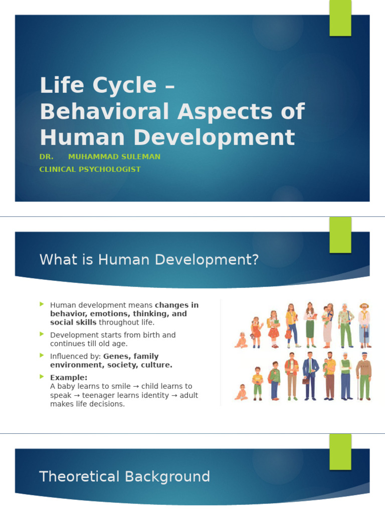 Human Development Life Cycle Overview | PDF | Developmental Psychology ...
