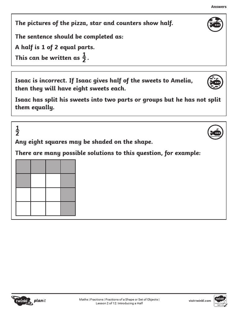 Understanding Fractions: Lesson on Halves | PDF