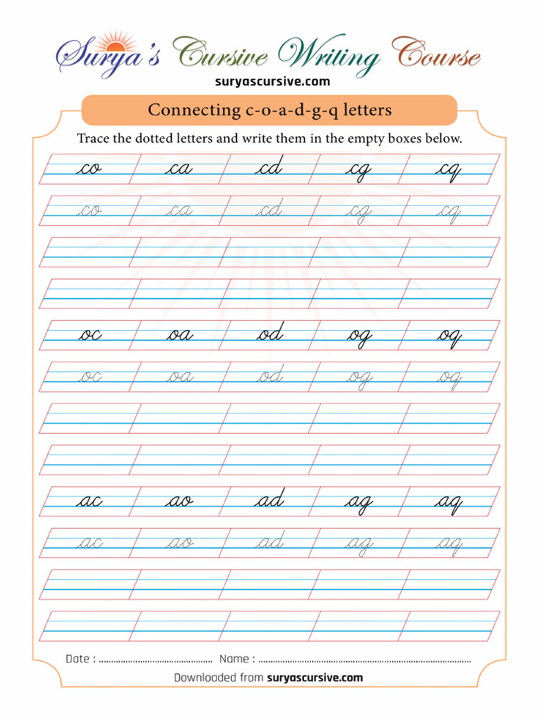 Connecting Letters COADGQ | PDF