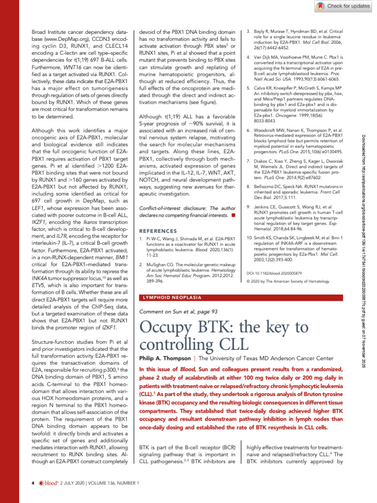 Bloodbld 2020005877 C | PDF | B Cell | Cell Signaling
