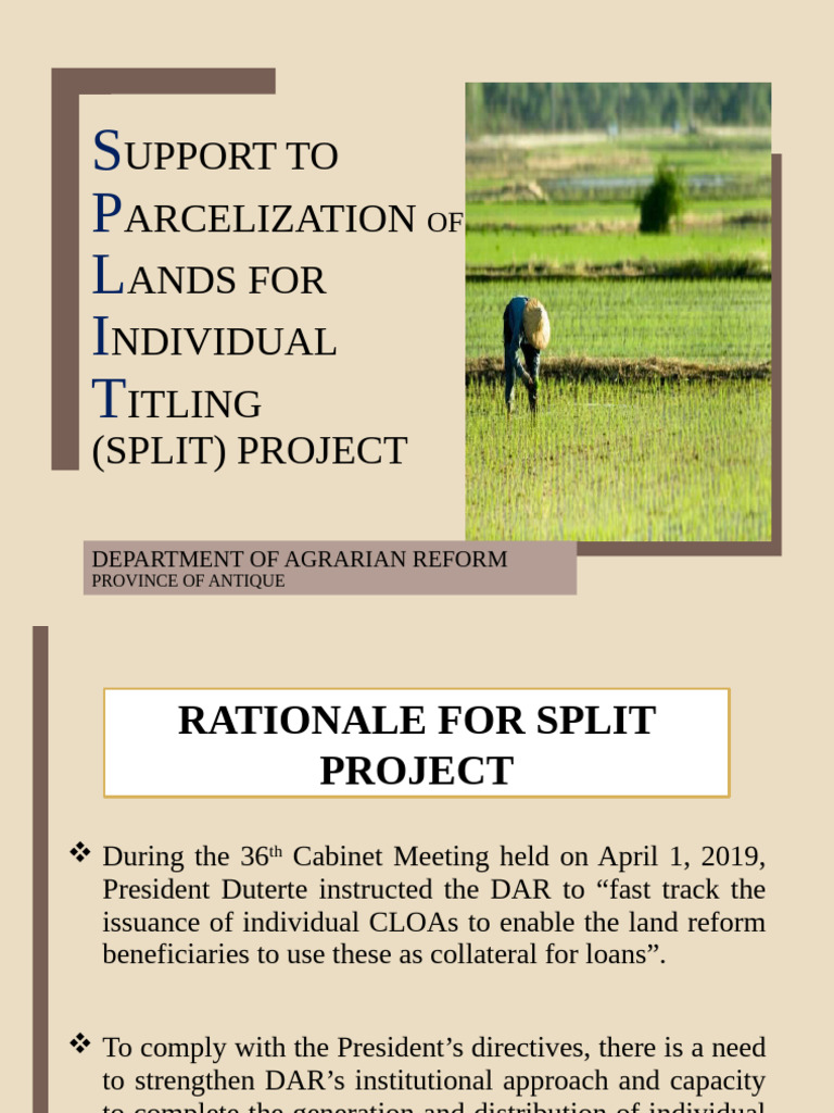 Land Parcelization for Individual Titling | PDF | Economies