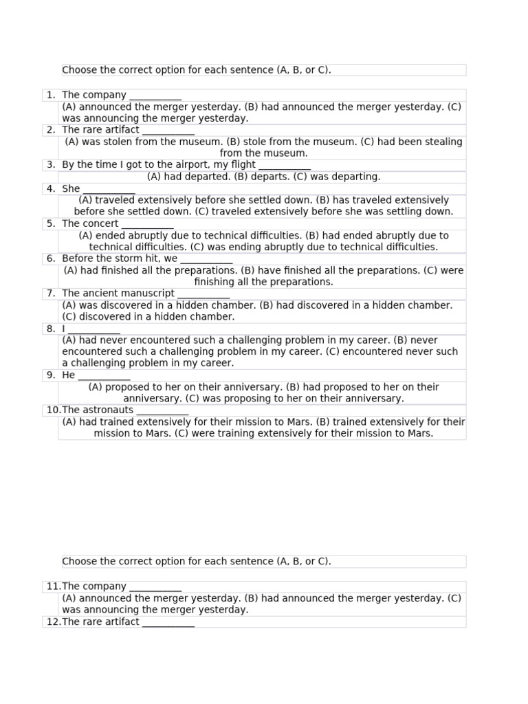 Sentence Completion Exercises for ESL | PDF | Chess Theory | Chess