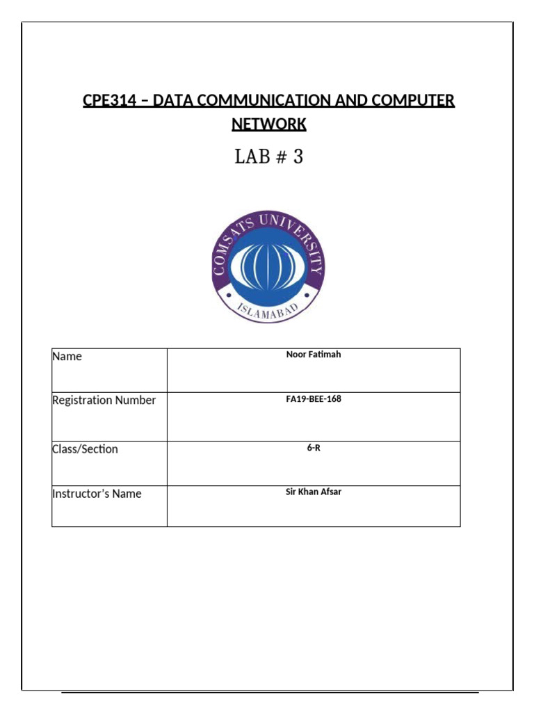 Cisco Device Configuration Lab Guide | PDF | Computer Network | Ip Address