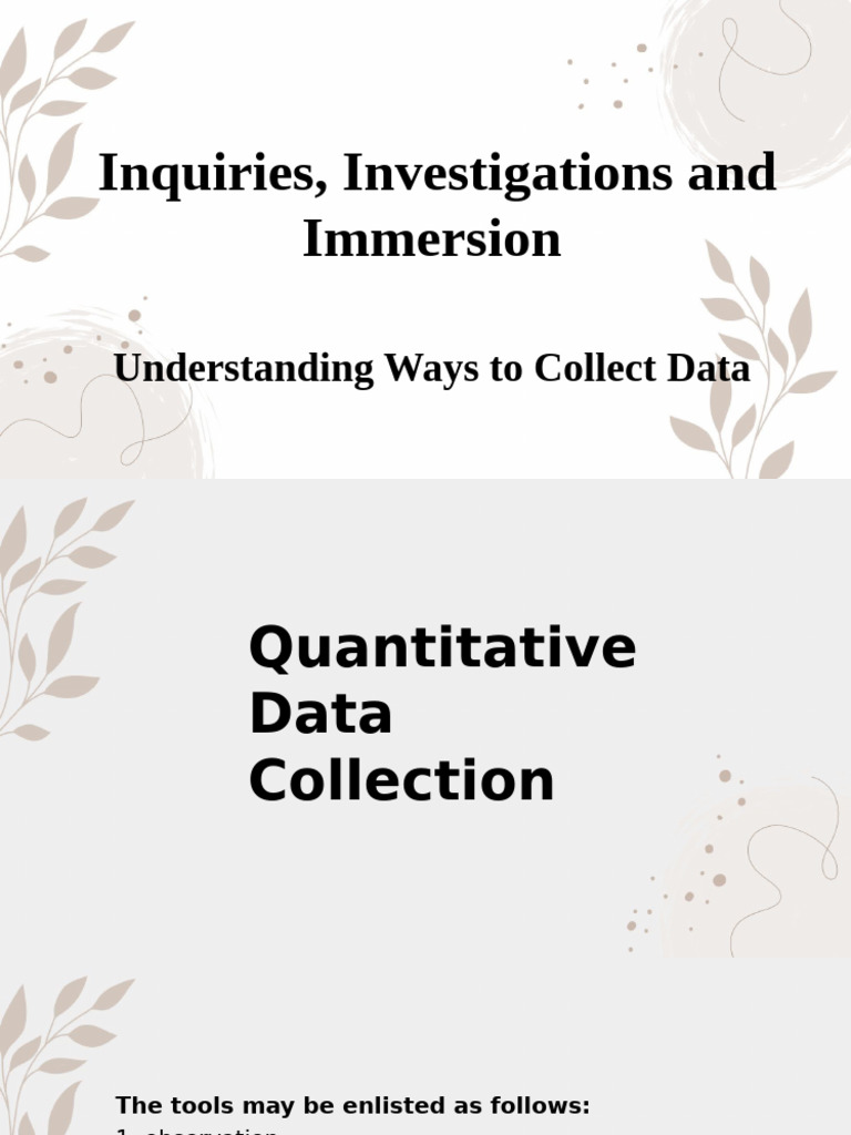 Data Collection Methods in Research | PDF | Survey Methodology | Level ...