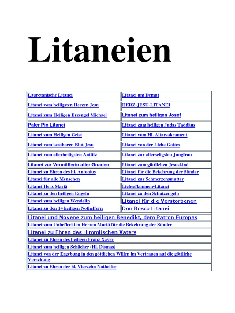 Litaneien PDF