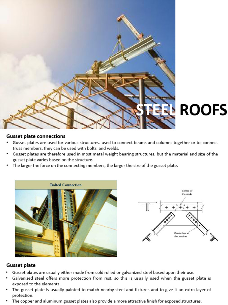 Steel Roof Trusses and Connections Guide | PDF | Truss | Roof