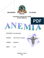 Anemia Causas Clasificación Síntomas